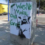 CA LA Culver City Star Wars Yoda paste