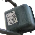 LA CA Downtown Luchador sticker