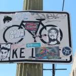 CA LA Echo Park portrait sticker