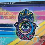 CA LA Hermosa Beach Herondo St Murals Shlome hamza