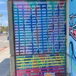 LA Hermosa Beach Herondo St Murals tape off