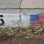 CA LA USA flag