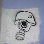 GA Atlanta Krog St. gas mask