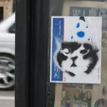 IL Chicago birthday cat hat sticker