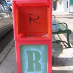 IN Bloomington Letter R paper box