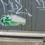 IN Bloomington semi sticker