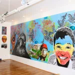 MO St. Louis Stencil World exhibit wall 01