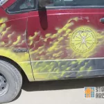 Burning Man 2006 DPW Yellow Flames