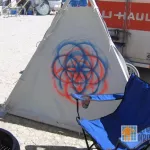 Burning Man 2006 circle pattern