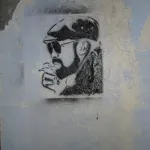 NC Asheville Bearded Man Smoking