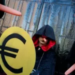 Occupy Amsterdam NL euro symbol