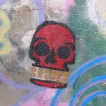 SC Greenville Skull with Gold Teeth