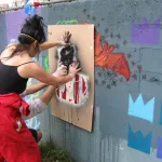 WA Seattle Stencil Jam painting Uncle Sam