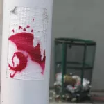 WA Seattle abstract red sticker