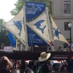 Washington, DC Climate March Okeanos boat