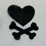 WI Madison heart crossbones