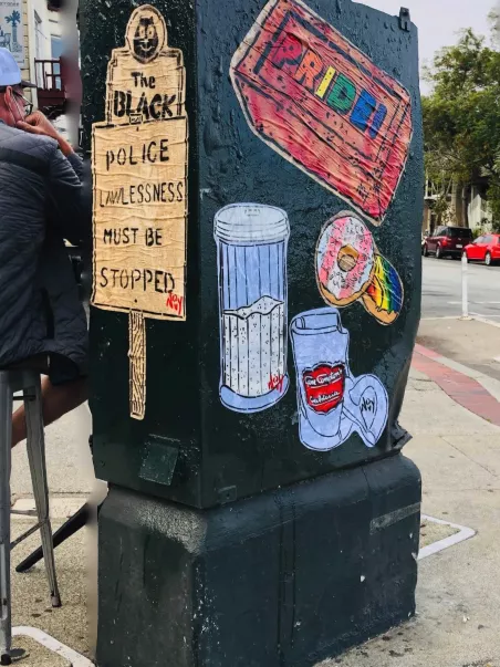 Jeremy Novy Castro Pride 2020 wheatpaste