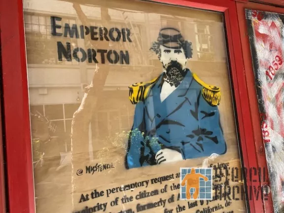 Misstencil Emperor Norton portrait