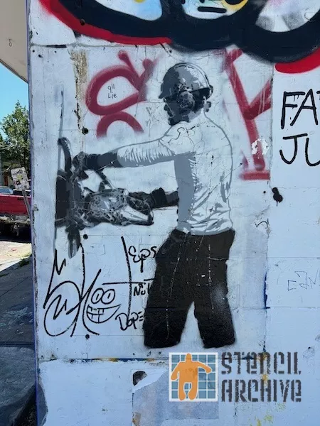 LA New Orleans Cutting the Banksy Out