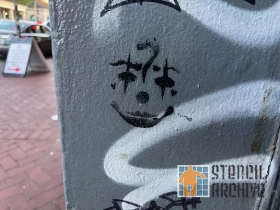 LA New Orleans French Quarter Clown Smile