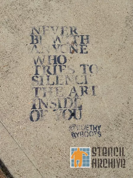 Poetry by Boots StL Never Silence Art