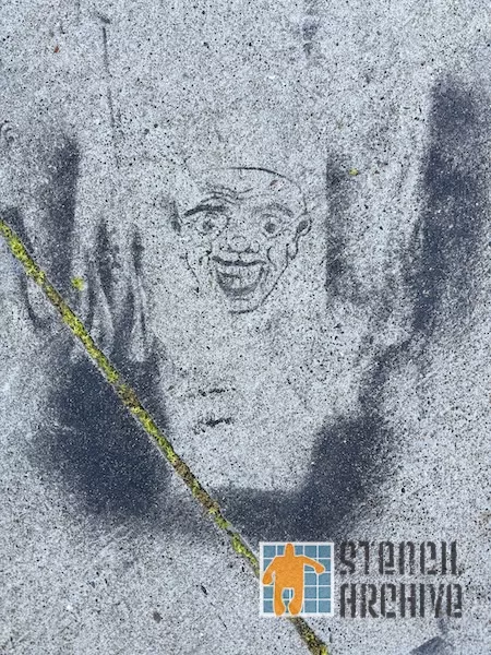 SF Western Addition cheeky smile sticker