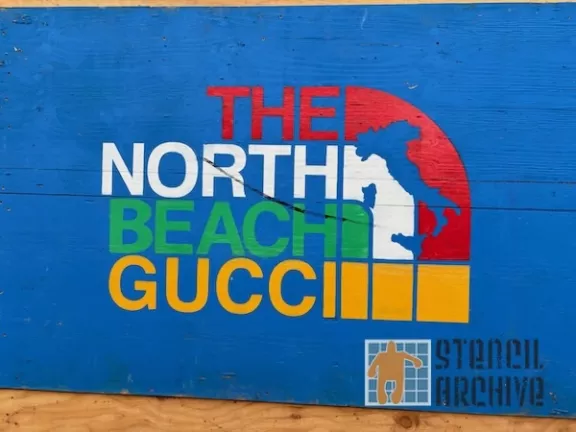 SF North Beach The North Beach Gucci logo spoof