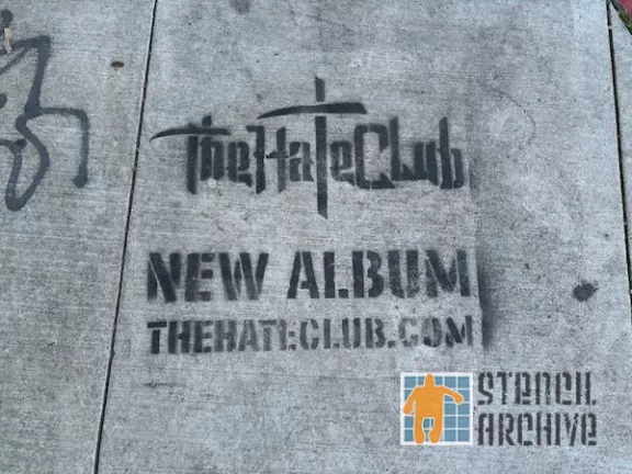 SF Valencia St. The Hate Club Advert