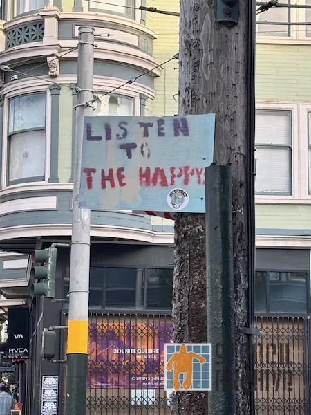 SF Upper Haight Listen to The Happys