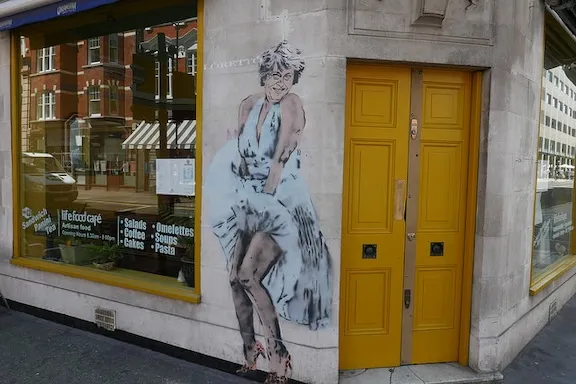 LORETTO UK London Thresa May as Marilyn Monroe
