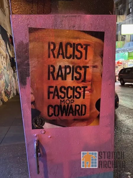 SF Chinatown Racist Fascist Coward Anti Trump