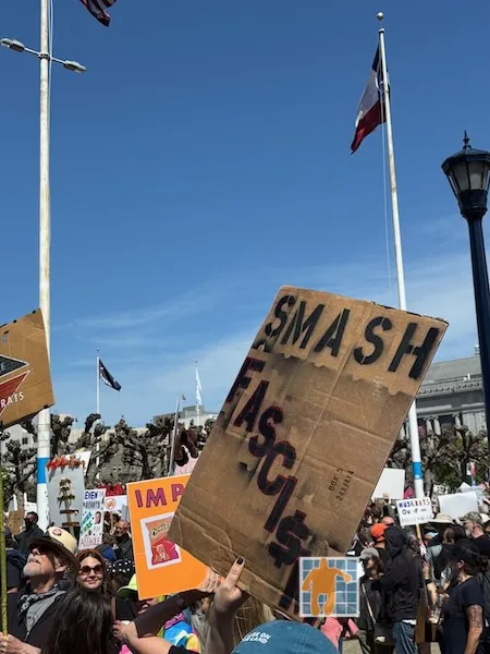 SF Protest Hands Off Smash Fascism