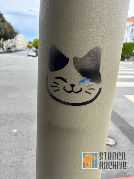 SF Marina smiling cat