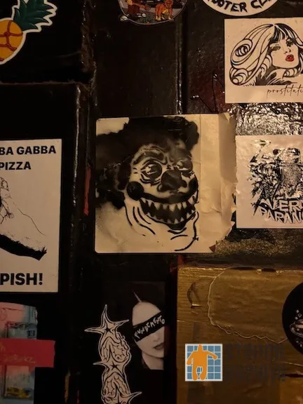 SF Mission Dist creepy clown sticker