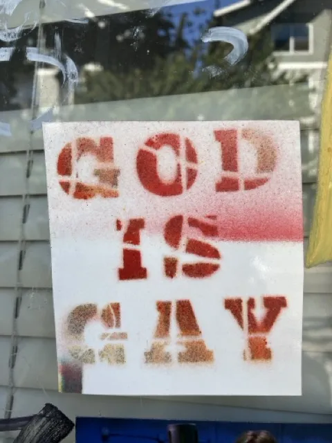 OR Portland GOD IS GAY ph EG
