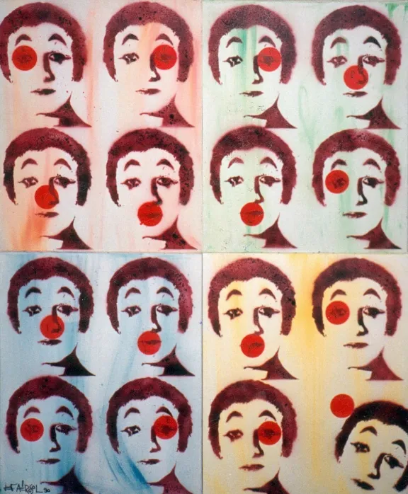Jef Aerosol 1986 Marcel Marceau