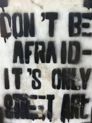 EG Cairo Dont be afraid its only street art