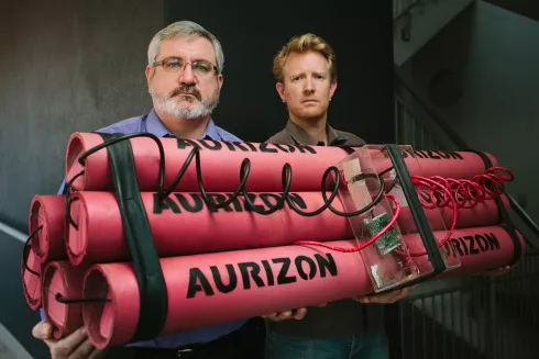 AU Brisbane carbon bomb Aurizon protest