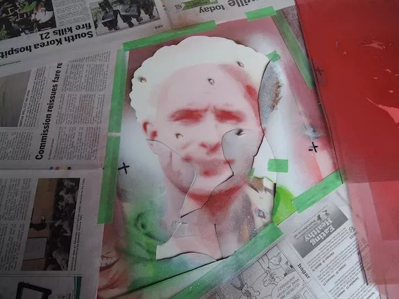 Regan Tamanui Ha Ha in process
