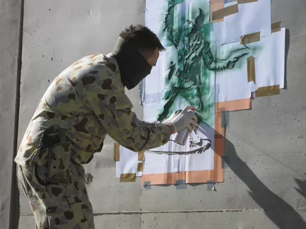ZeroSix AK Kandhar spraying toy soldier