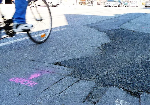 Urban Repair Squad Toronto ouch