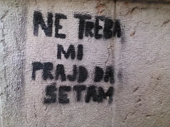 BA Sarajevo Do not need Pride to walk ph S Tunic