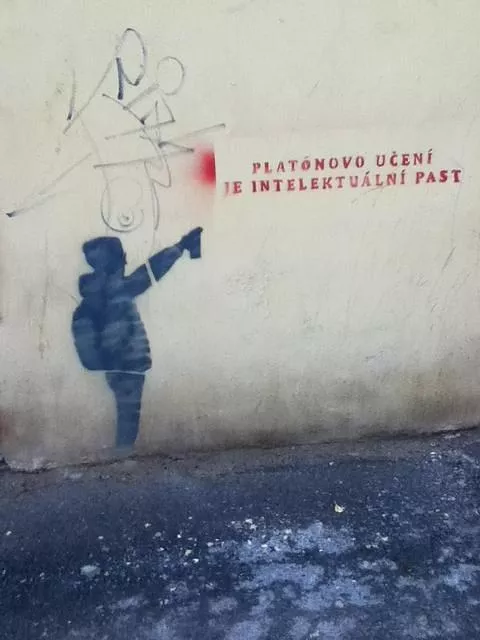 CZ Prague spraying message