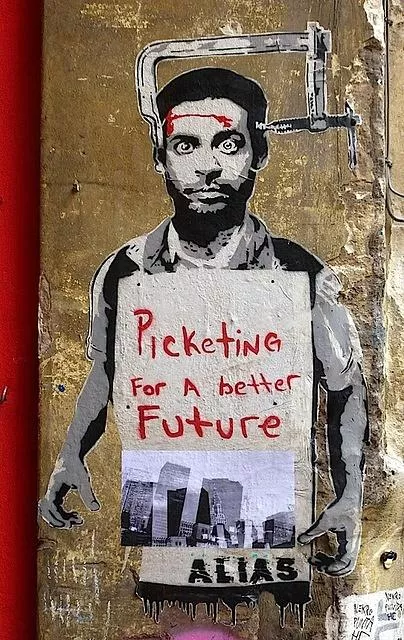 DE Berlin Alias Piketing for a better future
