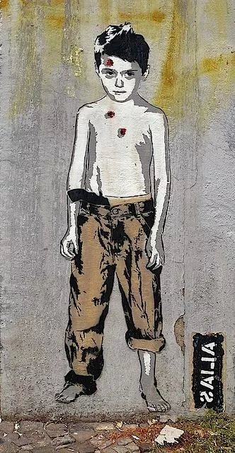 DE Berlin Alias shoeless boy