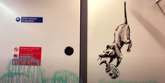 Banksy 2020 COVID-19 rat attack 08