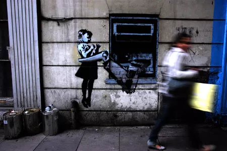 Banksy ATM monster