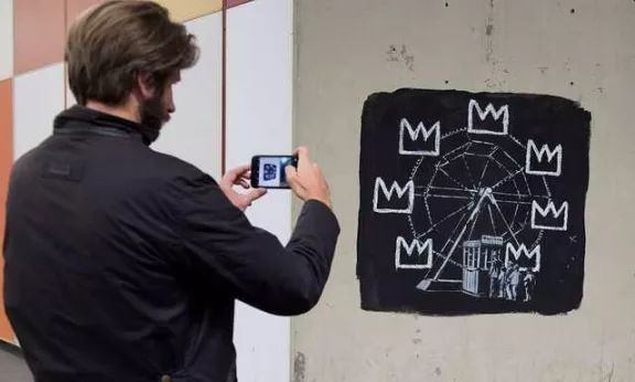 Banksy Basquiat homage