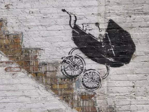 Banksy Chicago IL detail