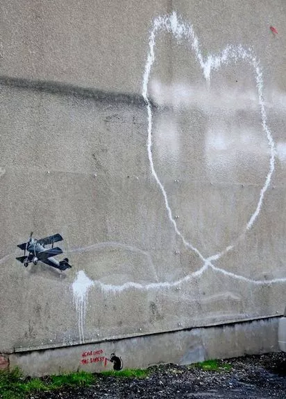 Banksy Liverpool Love Plane